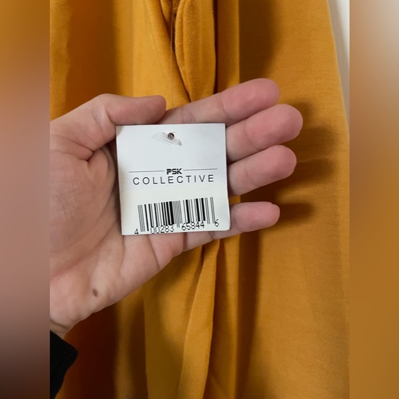 PSK Collective mustard color long sleeve NWT size 2X - Picture 3 of 5